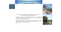 Desktop Screenshot of capegalvanisedpoles.co.za