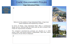 Tablet Screenshot of capegalvanisedpoles.co.za